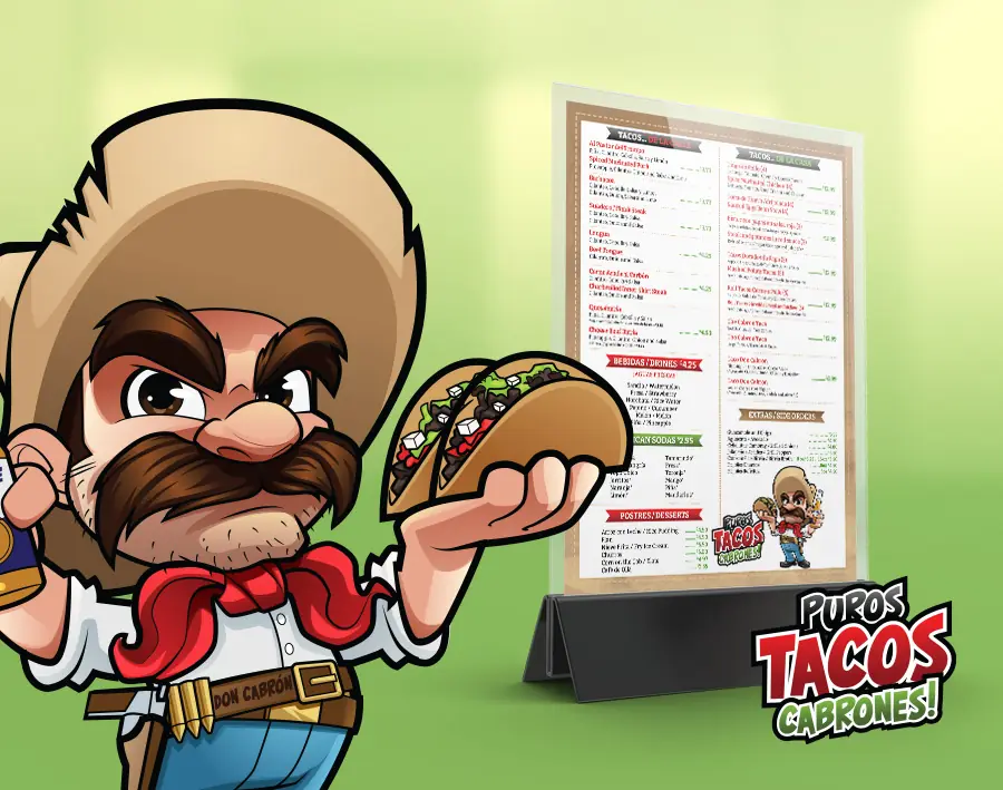 Puros Tacos Cabrones — Identidad Corporativa por Grupo Gurú